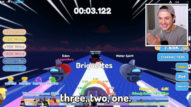 ROBLOX ANIME FLY RACE CLICKER! смотреть онлайн