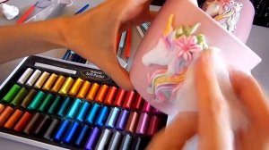 Единорог - тонировка изделия из полимерной глины - DIY