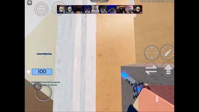 Roblox Arsenal Gameplay on iPad 6th Generation (Amateur player)