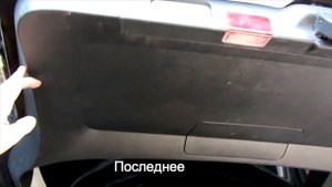 Mercedes-Benz W245 (B 170) снятие обшивки двери багажного отделения