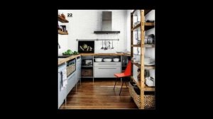 Кухонная мебель в стиле лофт из дерева и металла. 50 идей дизайна