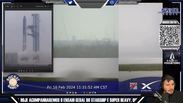 ENSAIO GERAL DO STARSHIP 28 E SUPER HEAVY BOOSTER 10 смотреть онлайн