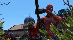 Spider-Man, Green Spiderman, Blue Spiderman, Yellow Spiderman VS Squid Game Army