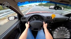 Opel Vectra A 1.6 i 75 PS Top Speed Drive On German Autobahn With No Speed Limit POV