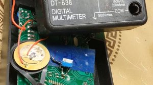 Ремонт DT-838 после подачи напряжения на омметр.