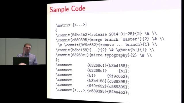 Pretty-printing Git commit history graphs with PGF/TikZ смотреть онлайн