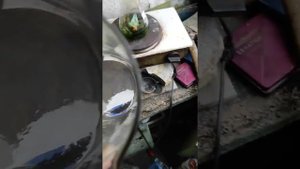 золото из запчастей Шестеренок часов 35гр выход золота 0,04гр
