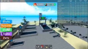 Качаем мускулы и бег ходим на орену и убиваем это игра WLS3 из ◘Roblox◘