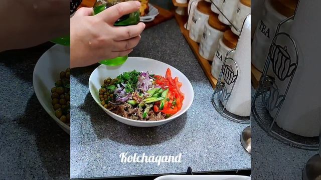 Таджикский салат ? Баҳор- Весна. Таджикская кухня ??Salad "Bahar"