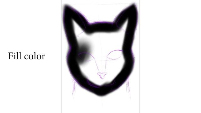 Draw Furry-Haired CAT in #Procreate | Free fur Brushes #freebrushes #illustration смотреть онлайн