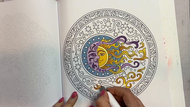 Speed Coloring Mandalas #9 | Ohuhu Alcohol and Glitter Markers | Kameliya Angelkova | Adult Colorin смотреть онлайн