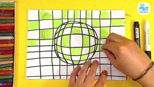 3D РИСУНОК для начинающих / как нарисовать ШАР СТЕКЛО урок с объяснением смотреть онлайн