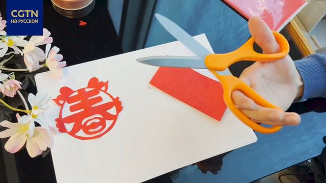 Бумажные вырезки для наклейки на окна "Весна года Дракона" смотреть онлайн