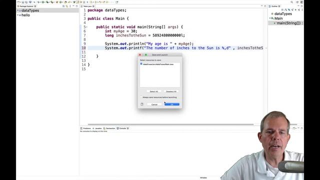 You need to learn number data types in Java