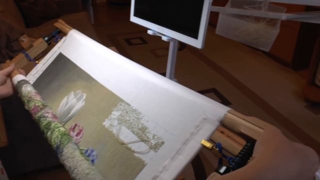 Рукодельное место вышивальщицы. Организация рабочего процесса.