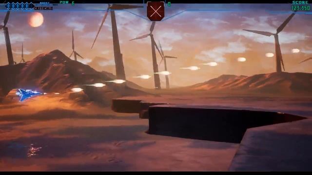 Hyper Fighter Boost Mode ON Gameplay part 2 Boss 1 (PC Game) смотреть онлайн