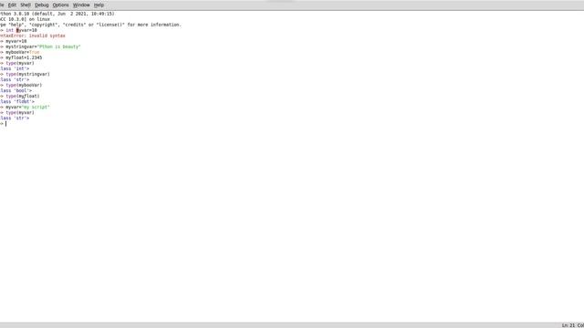 #Python, Variables, type, id,dir pythonClass-1