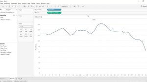 Tableau. Несколько месяцев на одном линейном графике