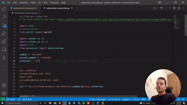 آموزش ساخت ربات تریدر با پایتون و اتصال آن به صرافی ها | اتصال با وب سوکت смотреть онлайн