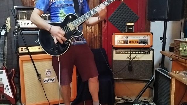 metal | orange super crush | epiphone LP custom смотреть онлайн