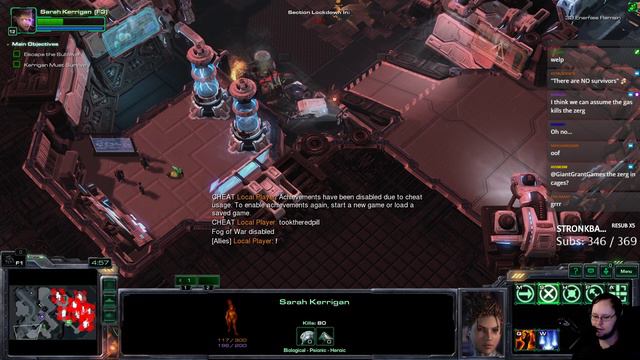 Heart of the Swarm Extermination Edition - Part 1 - GiantGrantGames Stream VoD смотреть онлайн