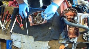 Disassembly of Husqvarna 254 for spare parts Разборка бензопилы Хускварна 254 на запчасти