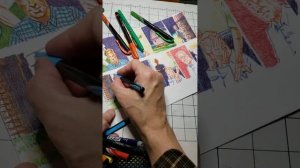 Timelapse of a One page story being drawn.