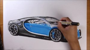 Bugatti Chiron Drawing