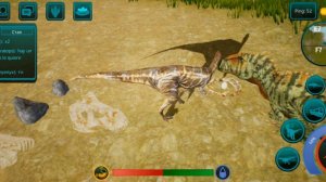 играю за Барика в игре онлайн динозавры симулятор 3д
