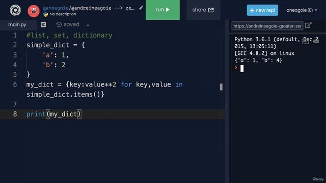 Set and Dictionary Comprehension - Python Full Course for Beginners 2023
