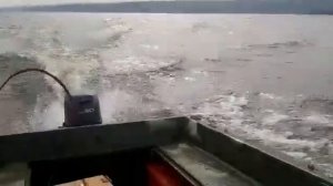 по волнам на аэролодке