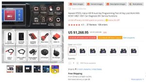 Newest XTOOL Inplus IK618 Auot Key Programming Tool All Key Lost Work With KC501 Car Diagnosis new