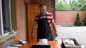 Как правильно засолить карбанат для холодного копчения.