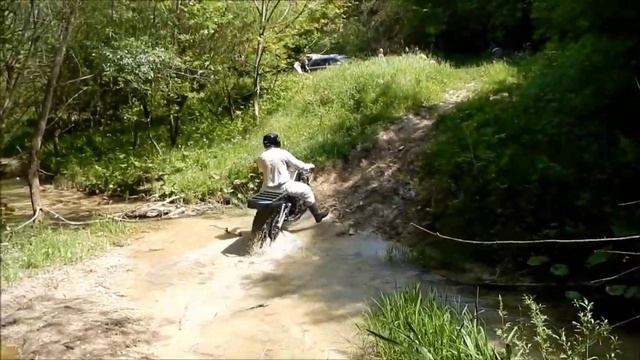 Мотоцикл Сибирь 2×2 по болоту / Сибмото
