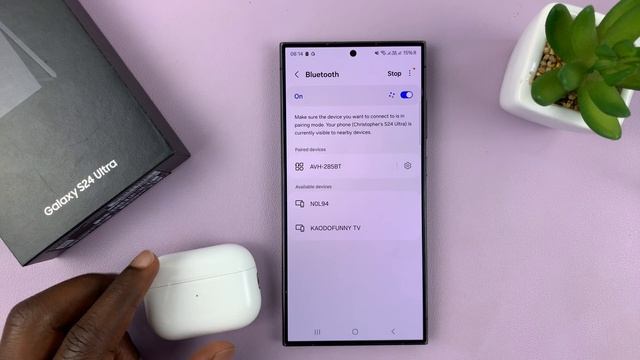 Samsung Galaxy S24/ S24 Ultra - How To Connect Airpods