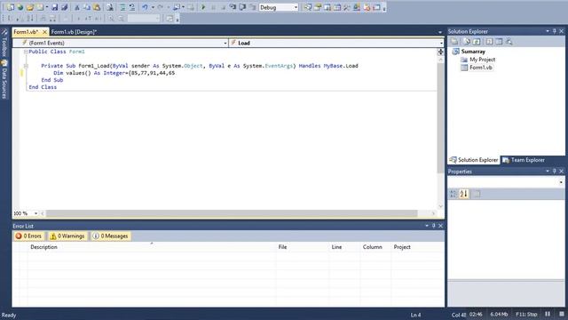 Compute the sum of array element in vb.net смотреть онлайн