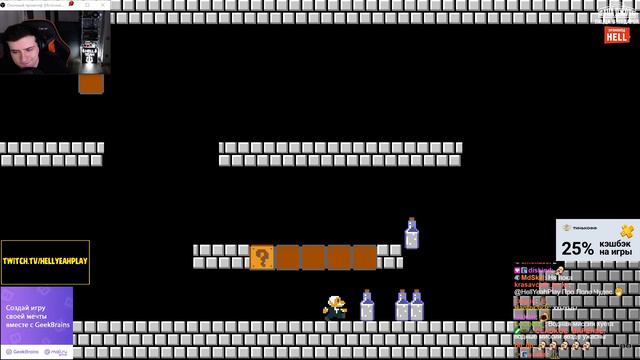 Hellyeahplay смотрит: Леонид Якубович в игре МАРИО (WORLD 1-4)