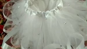 Юбочка с фатину с атласной лентой