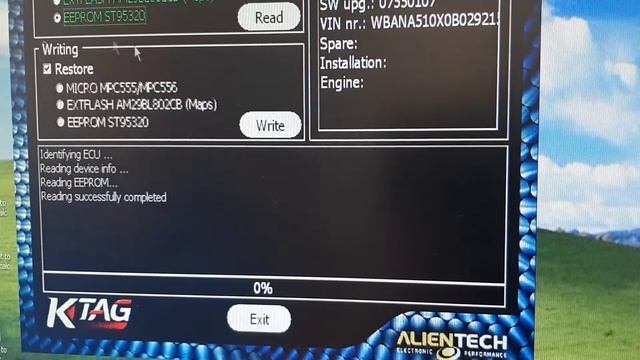 Read /Backup.Siemens MS45 BMW. Eeprom, Flash, MicroMPC. BMW e60 ECU read Ktag.