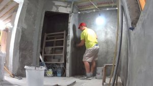 Шпаклевка с сеткой газоблоков