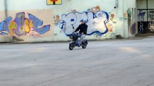 Homemade motorbike with Honda GX35 engine, pocketbike transmission. Part 2.  Веломотор