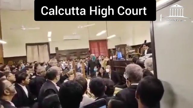Heated argument between judge and advocate in Calcutta High Court.  Justice Abhijit Gangopadhyay