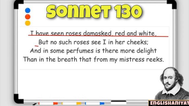 Sonnet 130 by William Shakespeare. Complete explanation in hindi. смотреть онлайн