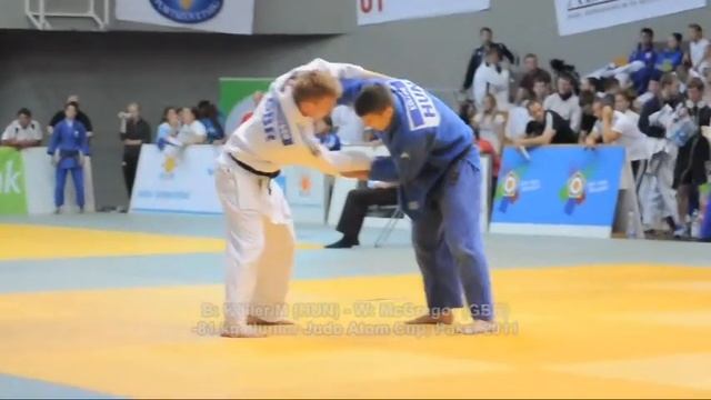 Judo 2011 Paks -81kg B: Köller M (HUN) -- W: McGregor C (GBR) Junior Atom Cup (cam 1) смотреть онлайн
