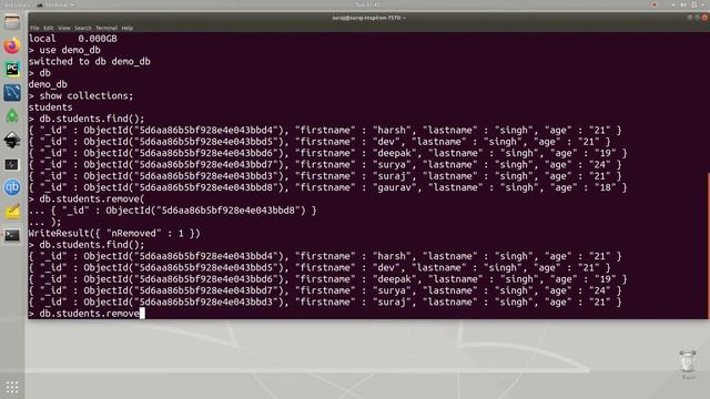 MongoDB Tutorial 9 : Delete Documents From Collections смотреть онлайн
