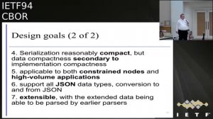 IETF94 TUTORIAL CBOR 20151101 1600