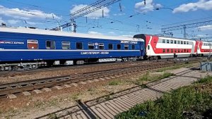 ЭКСКЛЮЗИВ! Фирменный вагон из экспресс поезда Москва Санкт-Петербург в хвосте поезда №4