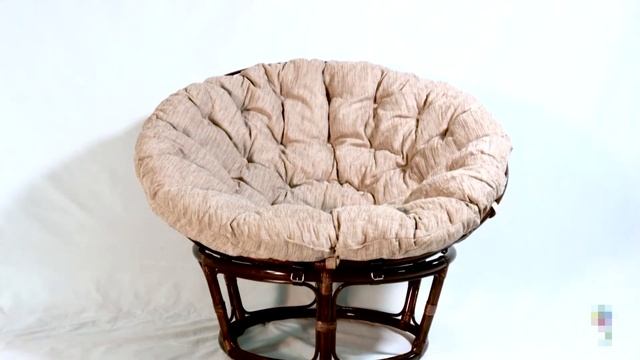 Кресло из ротанга Папасан(Papasan) с подушкой. Обзор