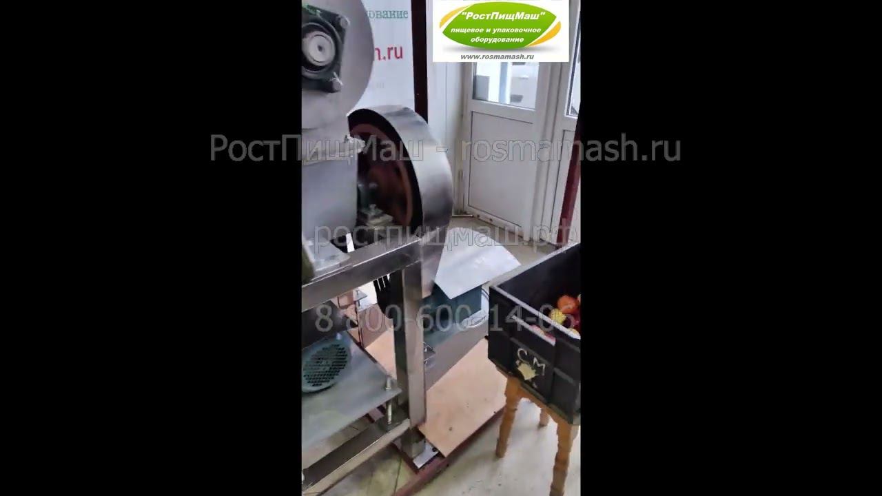 Обзор и пример работы промышленной соковыжималки CYP - 1.5 от РостПищМаш. смотреть онлайн