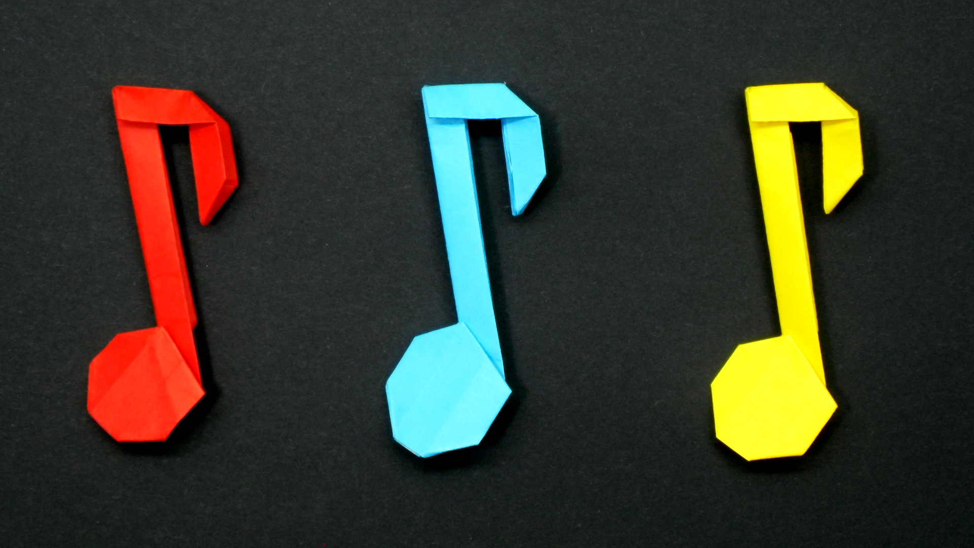 Как сделать Ноту из бумаги без клея | Музыкальные оригами Ноты своими руками для детей